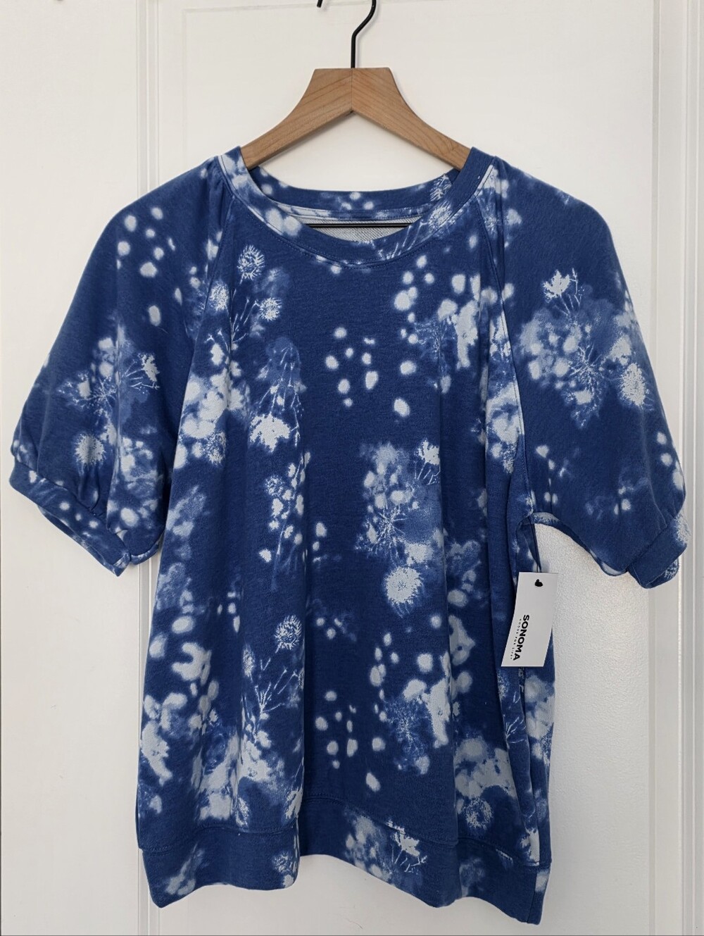 NWT Sonoma Puff Sleeve Top Size Large